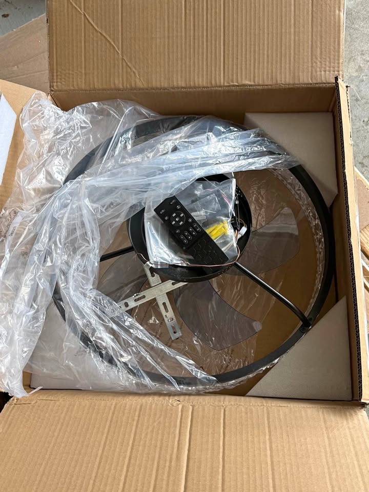 New Ceiling Fan with Light and Remote