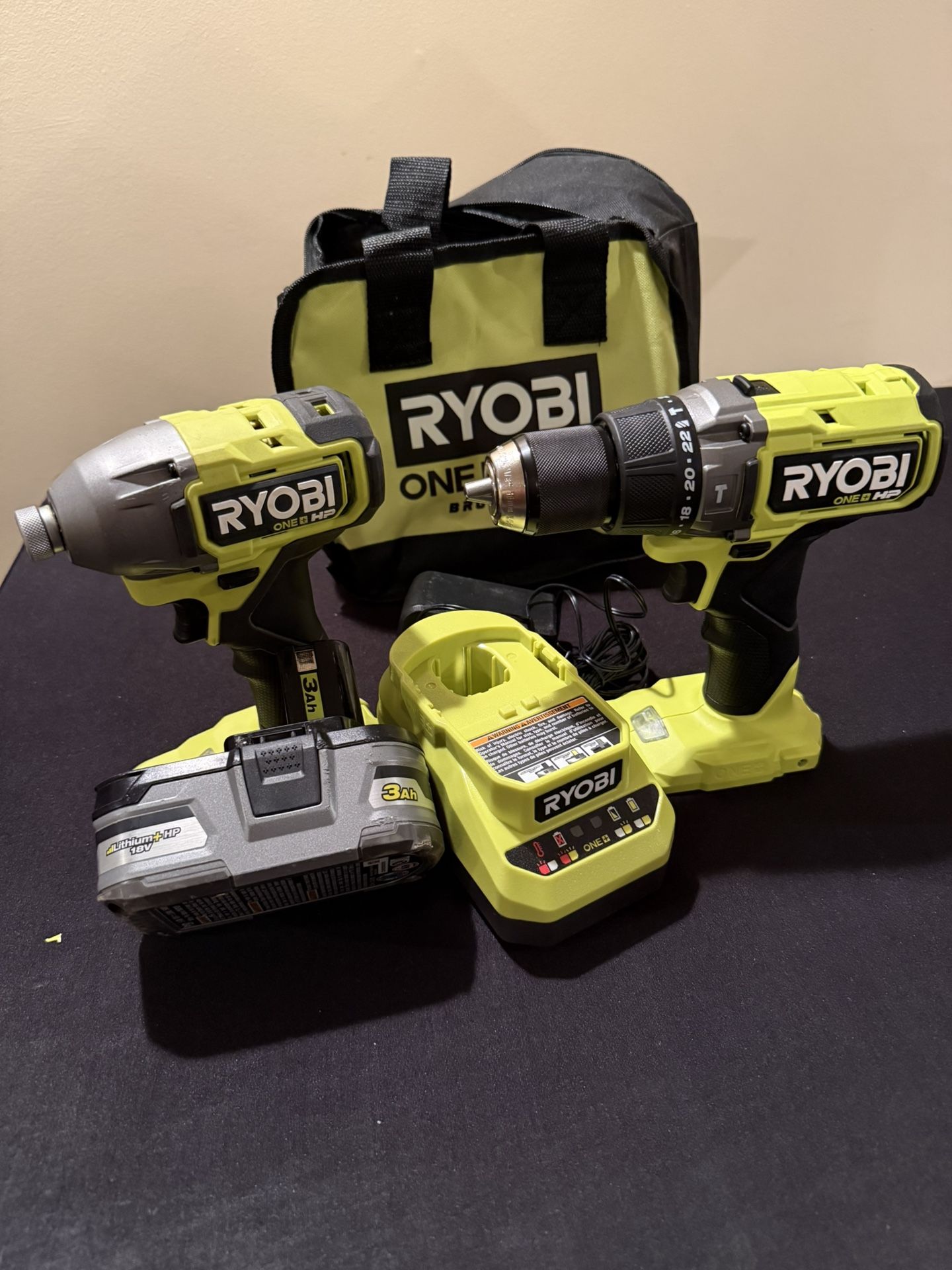 Ryobi Hammer Drill and Impact Driver Kit - photo 2