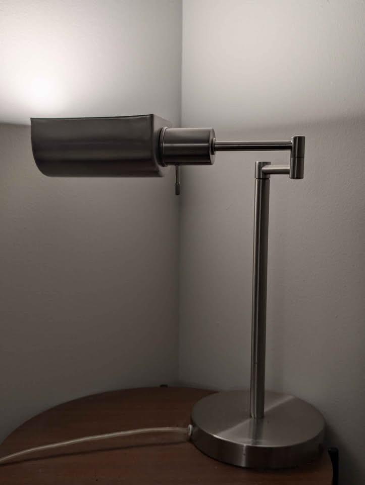 Brushed metal lamp - photo 2