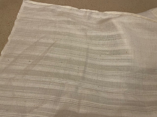 Cotton-Blend Fabric - White/Off-White - photo 3