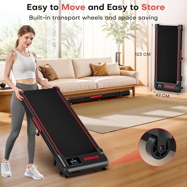 FOUSAE Indoor Walking Pad Treadmill - Max 6.2 MPH - photo 2