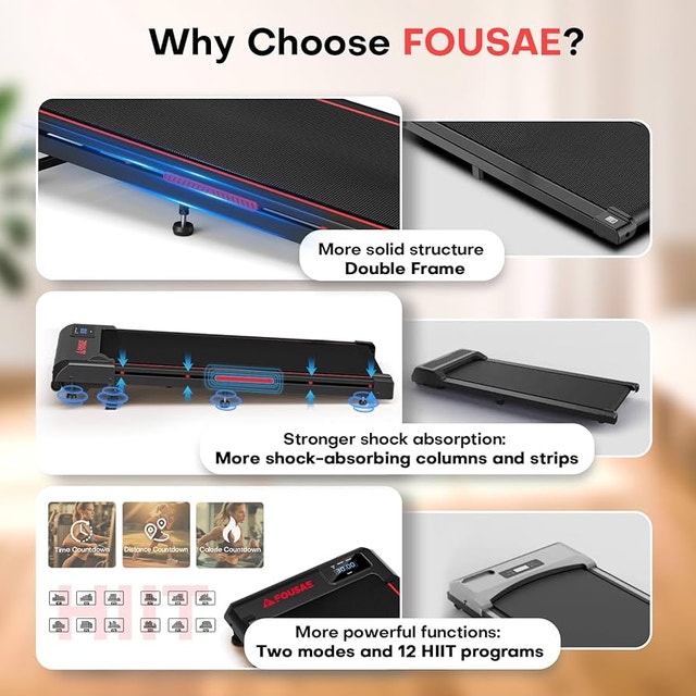 FOUSAE Indoor Walking Pad Treadmill - Max 6.2 MPH - photo 4