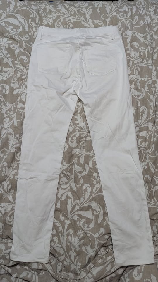 Uniqlo Men's Extra Stretch White Skinny Jeans Sz S (27-30") - photo 2
