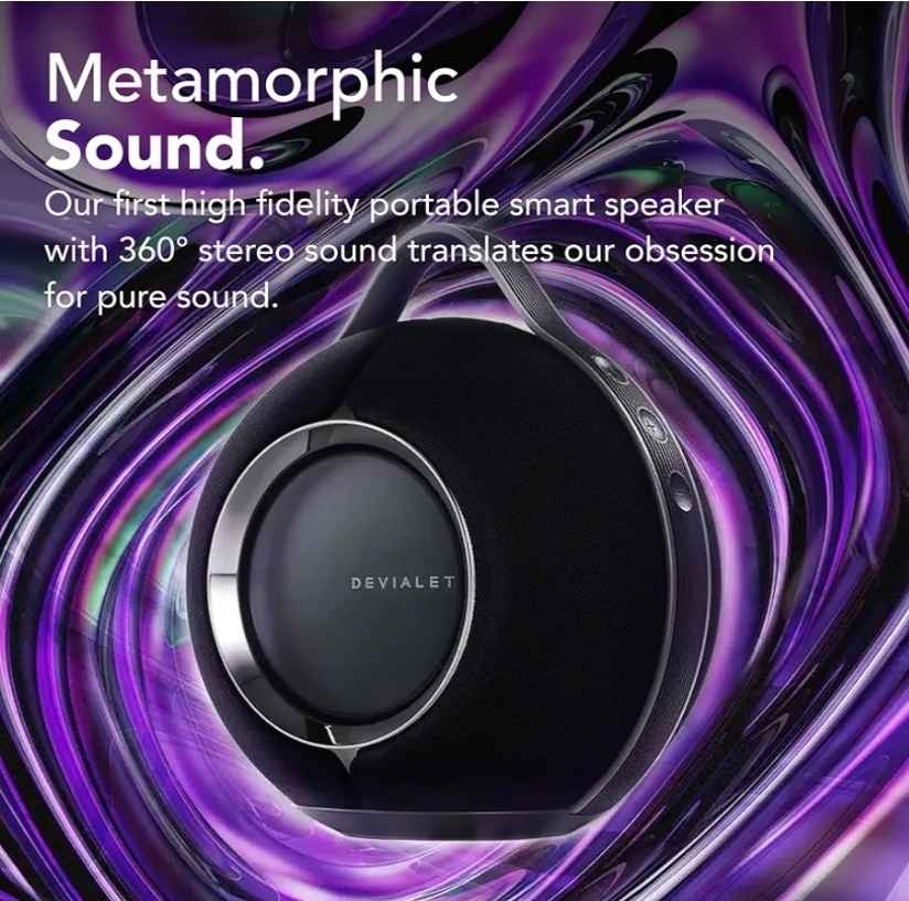 Devialet Mania Portable Smart Speaker - Black - photo 2