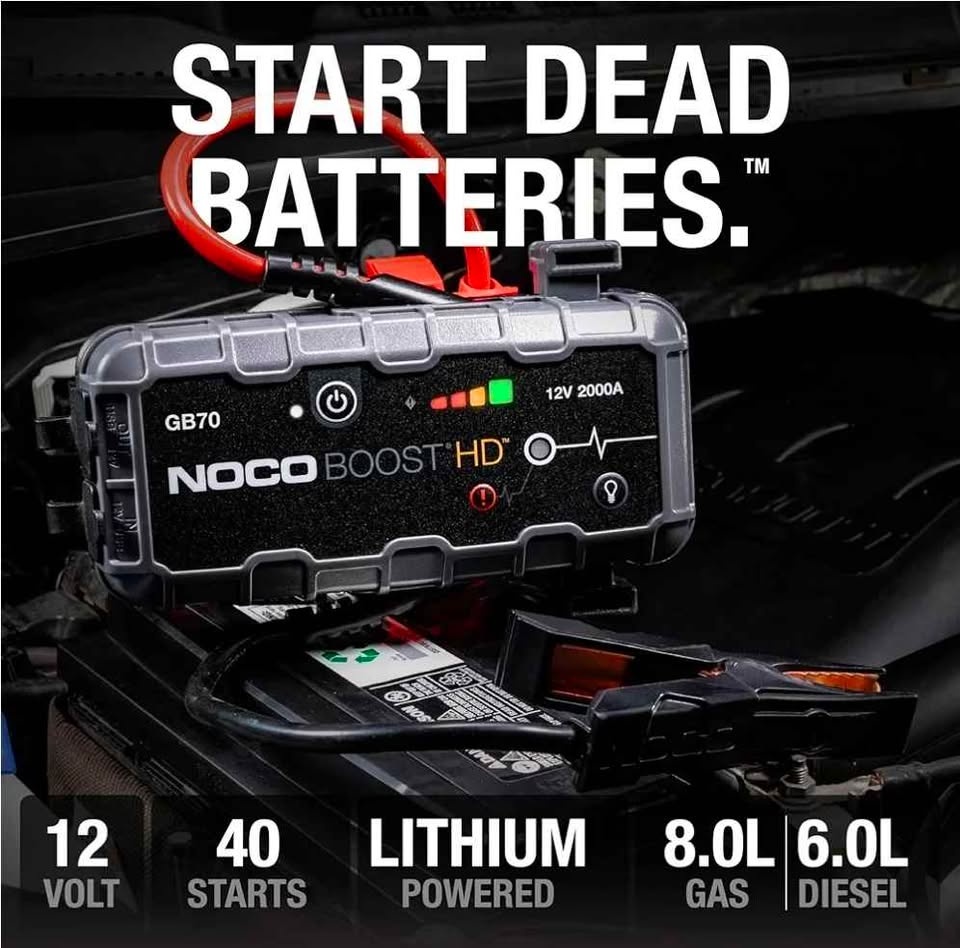NOCO Boost GB70 Jump Starter - 2000A, 12V Lithium - photo 2