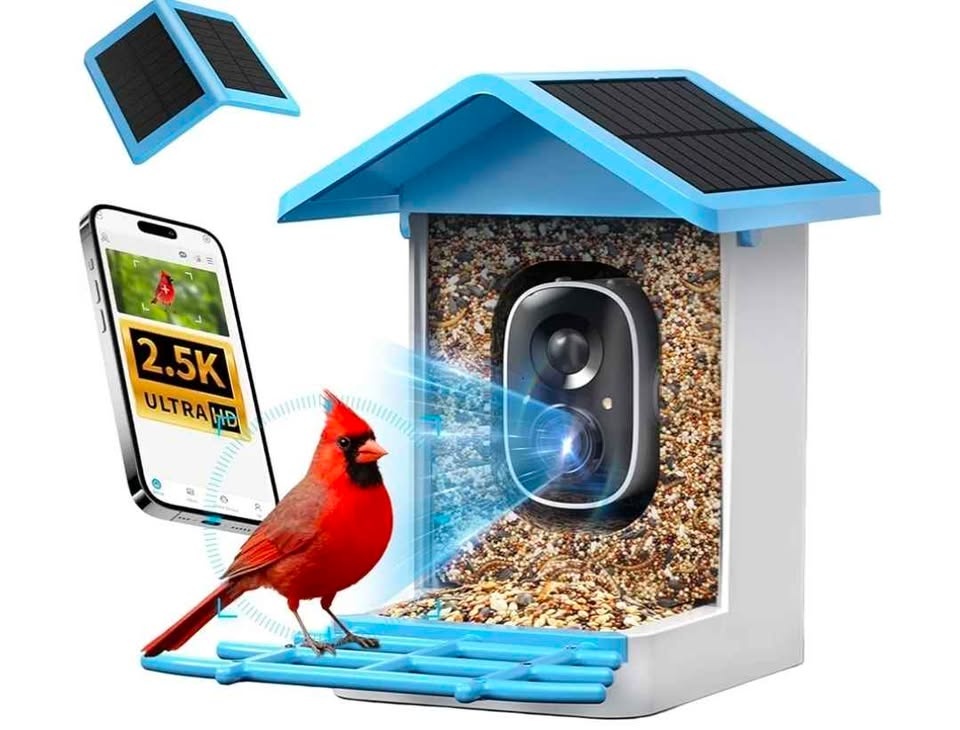isYoung Smart Bird Feeder with Camera, 2.5K QHD, AI Bird ID - photo 2