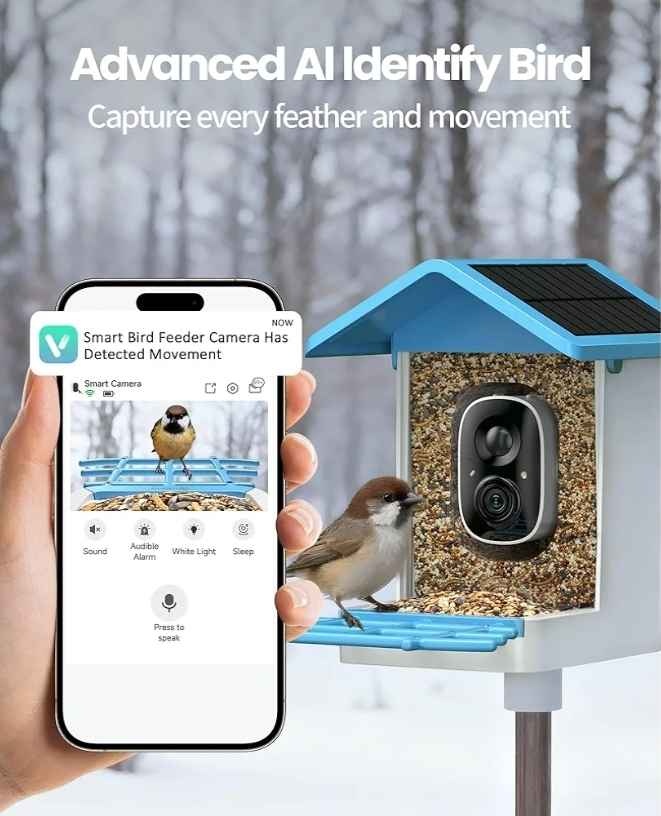 isYoung Smart Bird Feeder with Camera, 2.5K QHD, AI Bird ID - photo 3