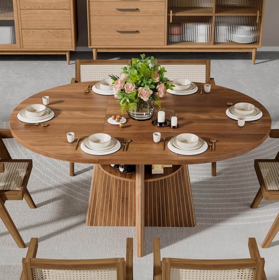 Wooden Extendable Dining Table - photo 4