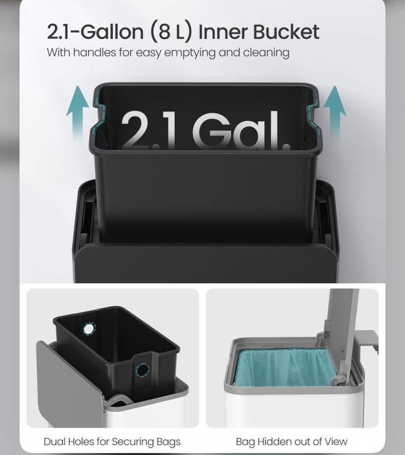 BRAND NEW SONGMICS 2.1-Gallon Hanging Trash Can! 🍃 - photo 5