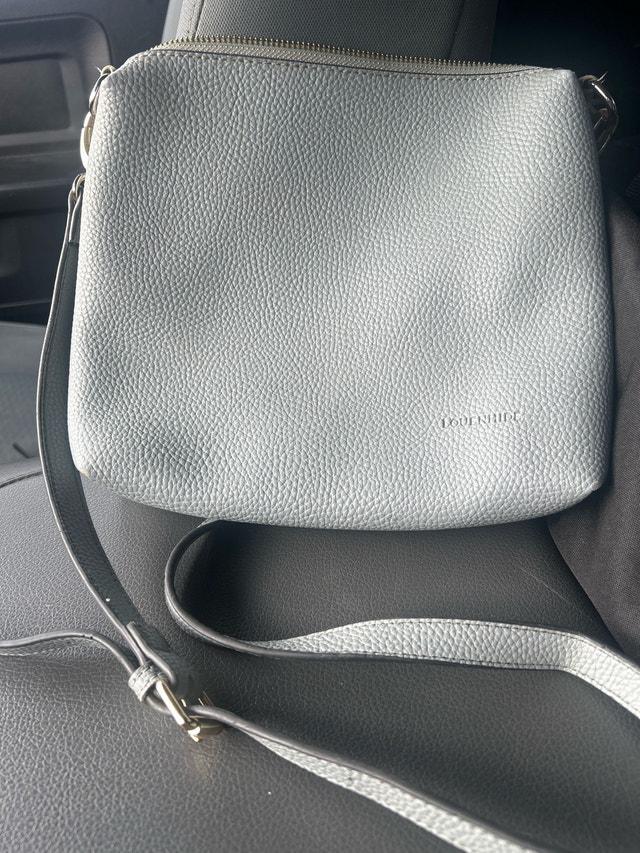 Light Blue Louenhide Crossbody Bag