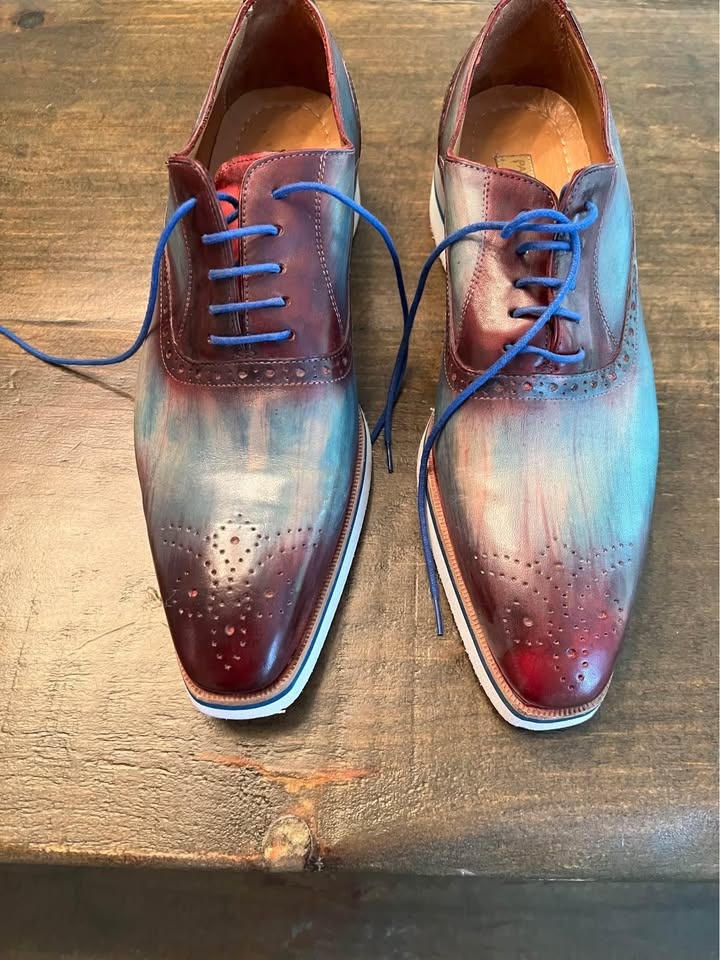 New Men's Handmade Paul Parkman Shoes Size 41