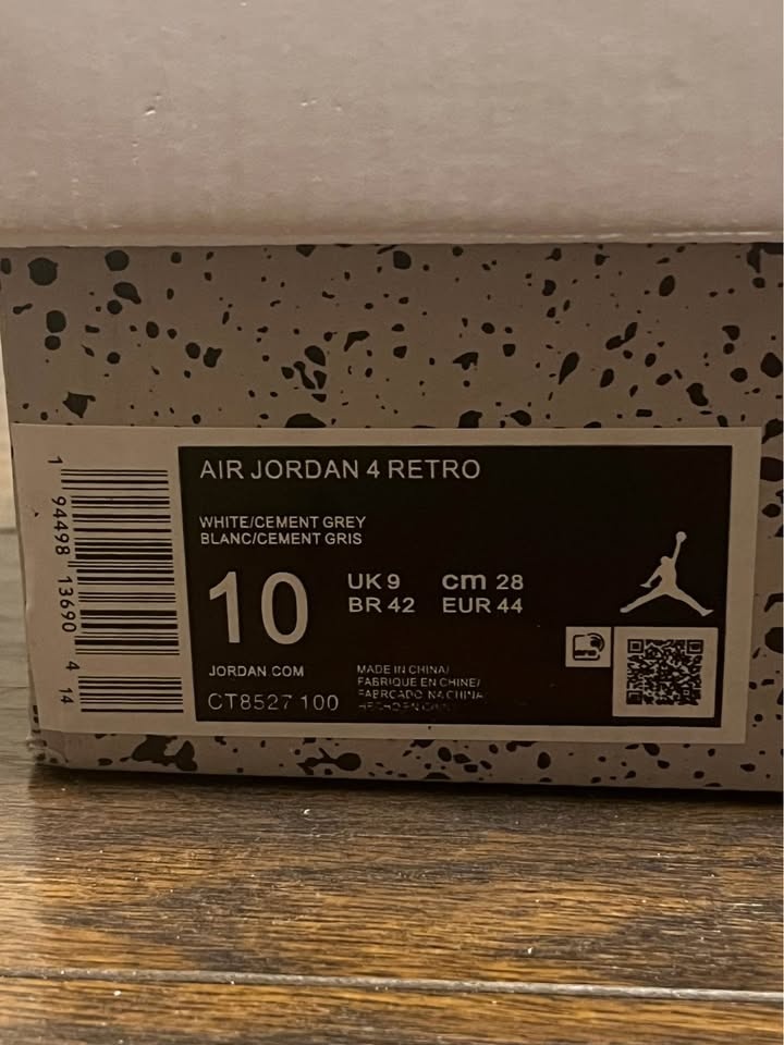 Jordan 4's Oreo Size 10 - photo 2