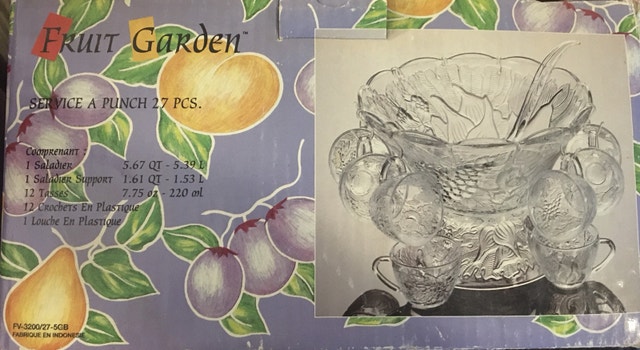Fruit Garden Punch Bowl Set - photo 2