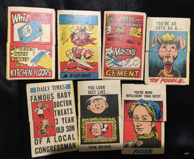 1960’s Miniature Folding Comic Cards