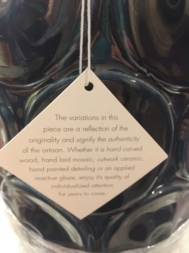 Cyan Ceramic Vase - photo 4