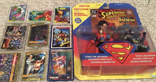 Sealed Vintage Cyberlink Superman & Batman Comic Cards