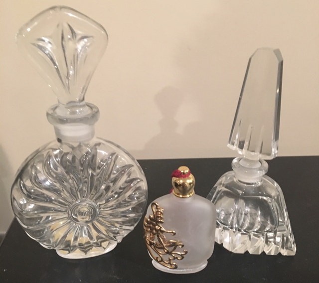 Vintage Glass Perfume Bottles - mint condition - from the ‘80’s.