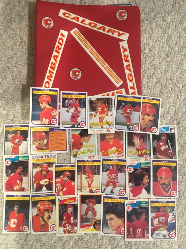 Vintage Calgary Flames Hockey Cards