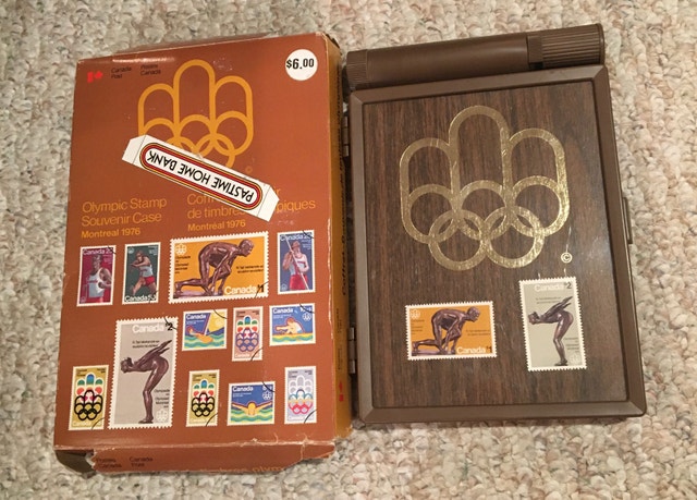 1976 Olympic Stamp Souvenir Case