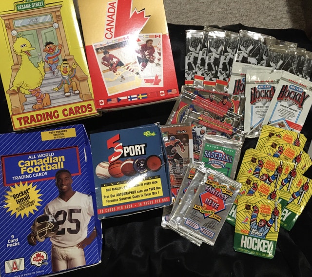 Lot of Vintage Trading Card Wrappers