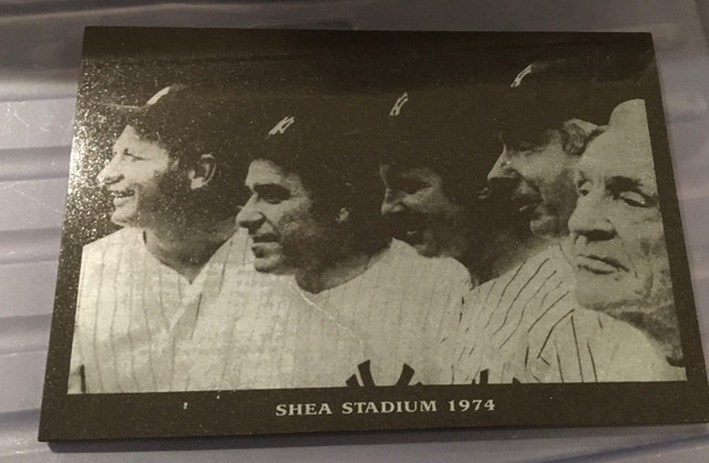 New York Yankees Baseball Slate Plaque