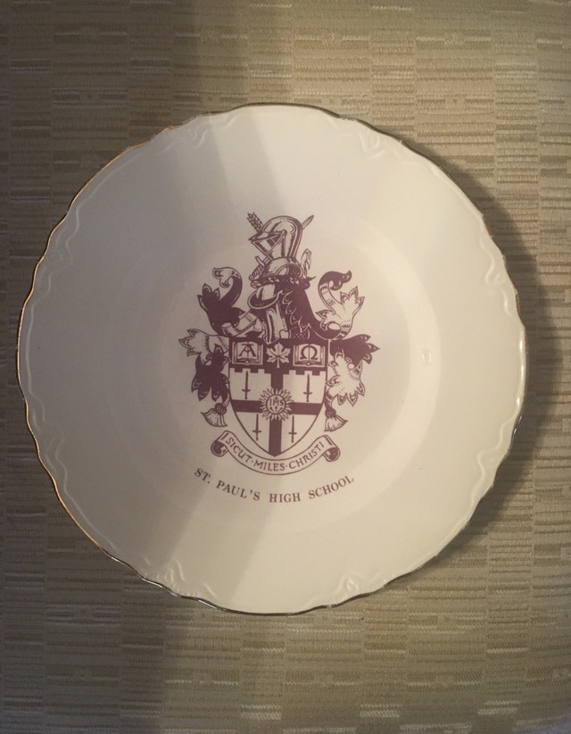 Rare - St. Paul's High School Plate