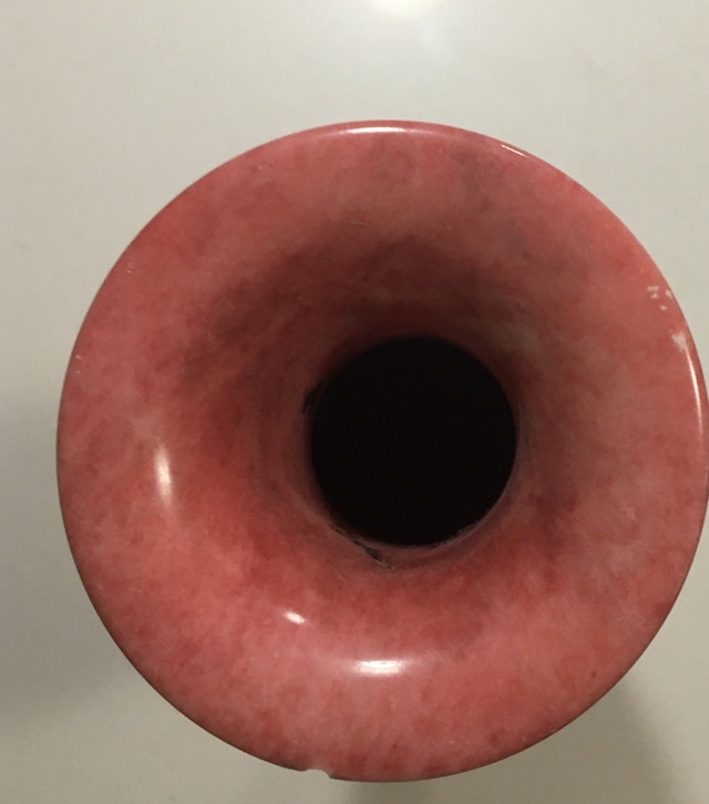 Vintage Marble Pink Vase from Budapest - photo 2