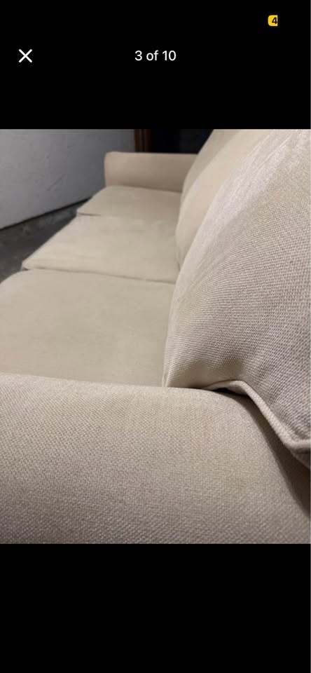La-Z-Boy 3-Seater Sofa - Beige/Cream Fabric - Excellent Conditio - photo 3