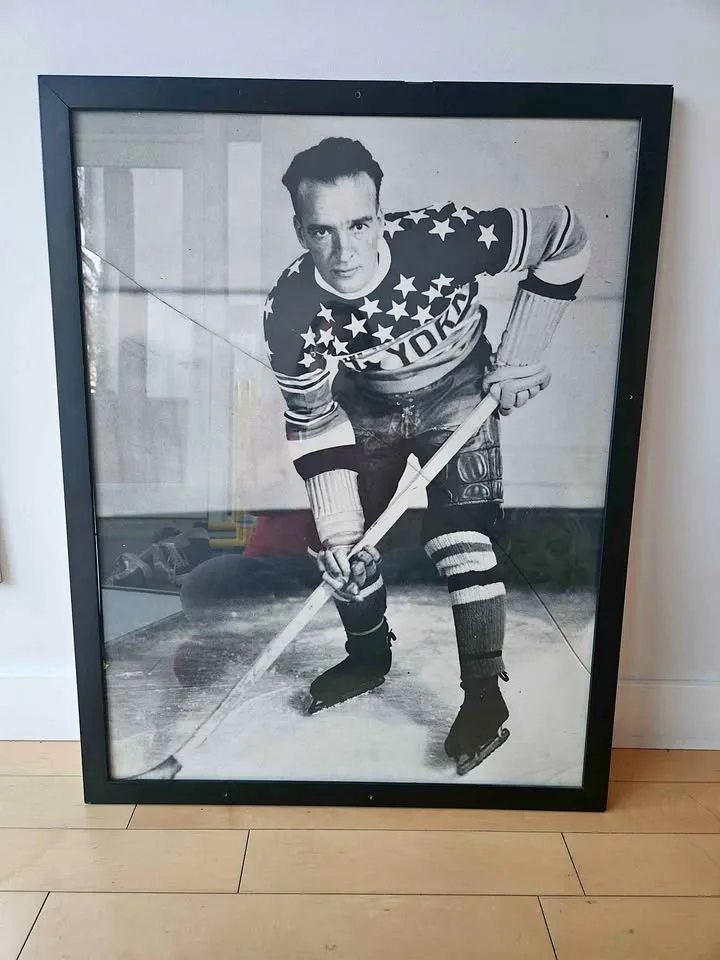 Vintage Bullet Joe Simpson Hockey Poster thumbnail