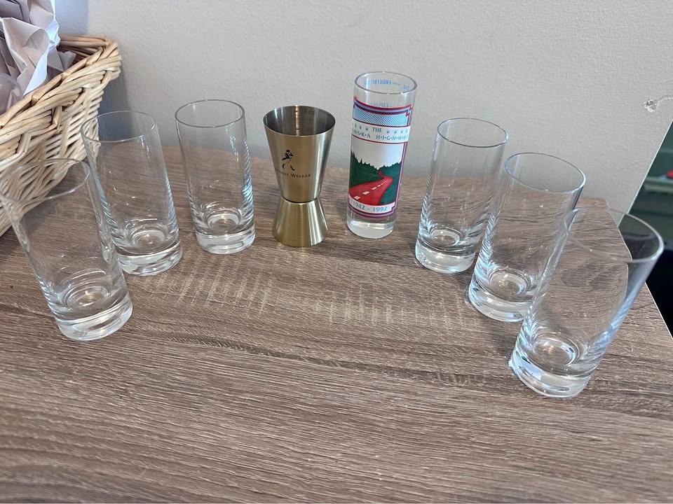 8 Shot glasses