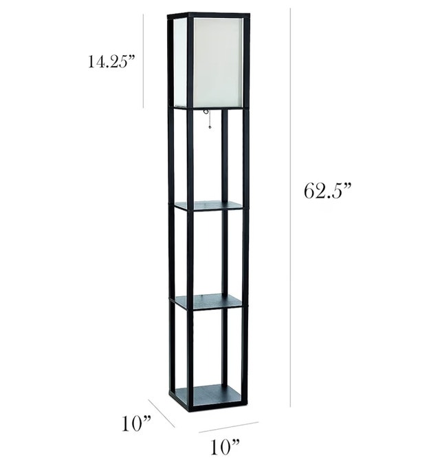Modern Black LAMP with shelves for plants/decor! - photo 3
