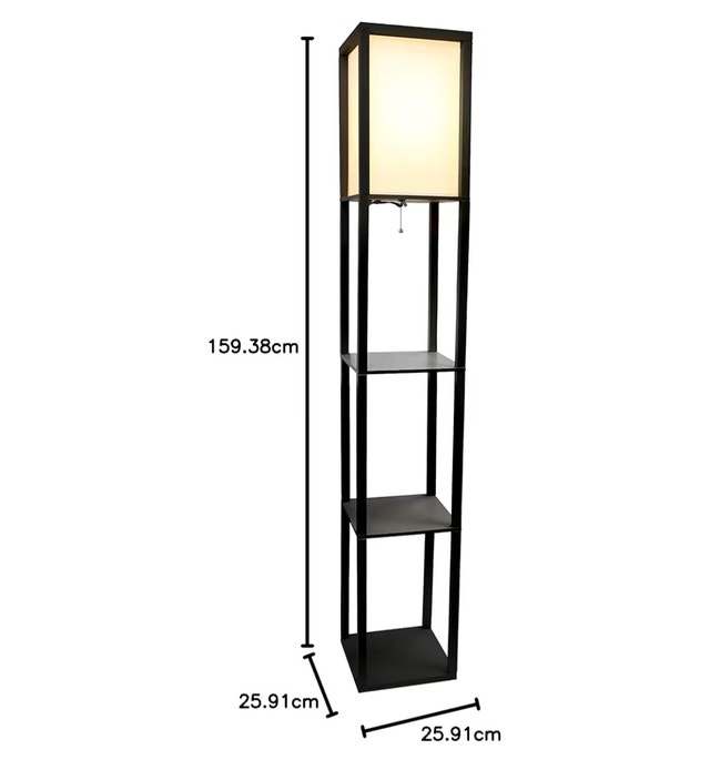 Modern Black LAMP with shelves for plants/decor! - photo 4