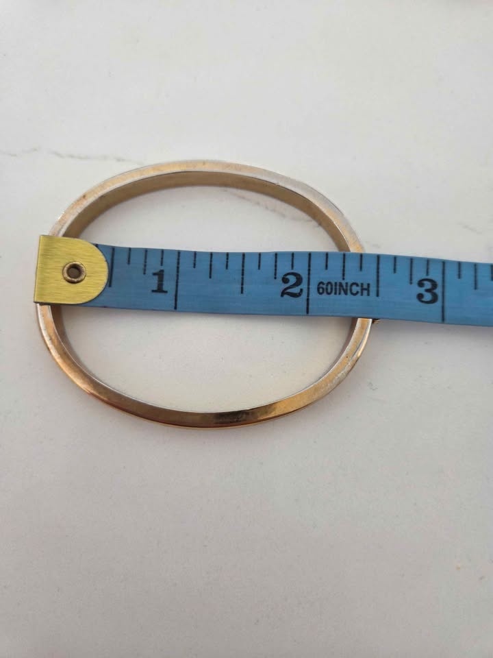Vintage Bundle of 3 Gold Tone Metal Cuff Bracelets - photo 5