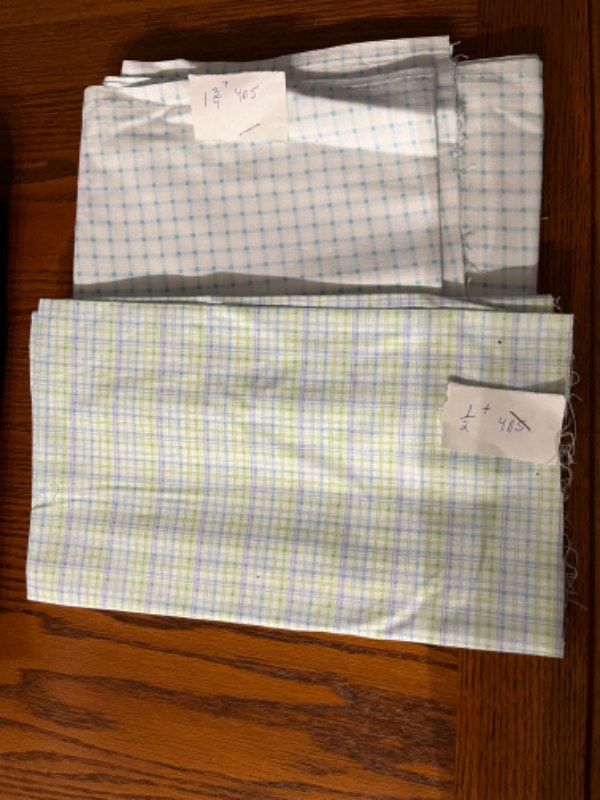 Plaid and Grid Fabrics For Sewing, Quilting, Crafts For Sale