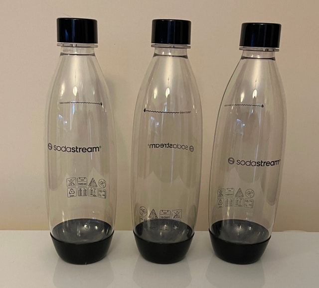 Sodastream Bottles for Carbonated Beverages 3-Pack Plastic
