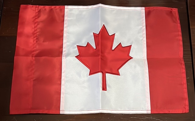 Canadian Garden Flag for Flag Stand Barely Used
