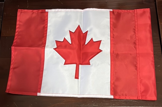 Canadian Garden Flag for Flag Stand Barely Used - photo 2