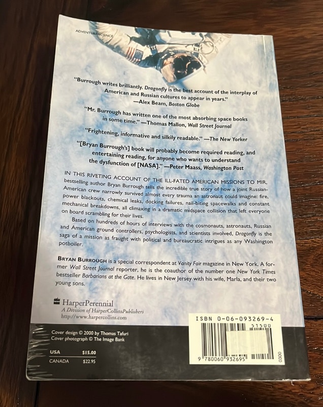 Dragonfly by Bryan Burrough Nonfiction Space Station Mir Book - photo 2