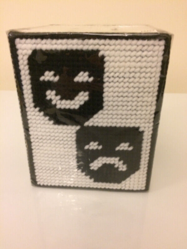 Drama Mask Tissue Box Cover - New