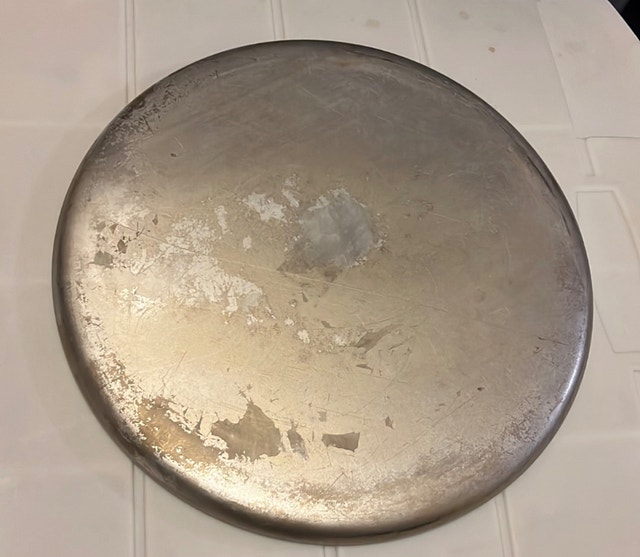 Vintage Aluminum Serving Tray with Floral Pattern - photo 2