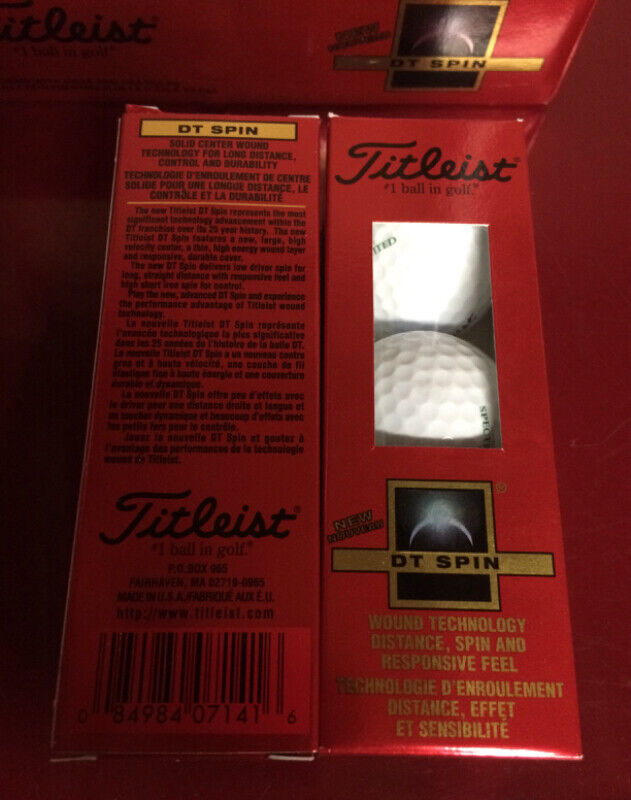 9 New Titleist DT Spin Golf Balls - Corporate Logo - photo 3