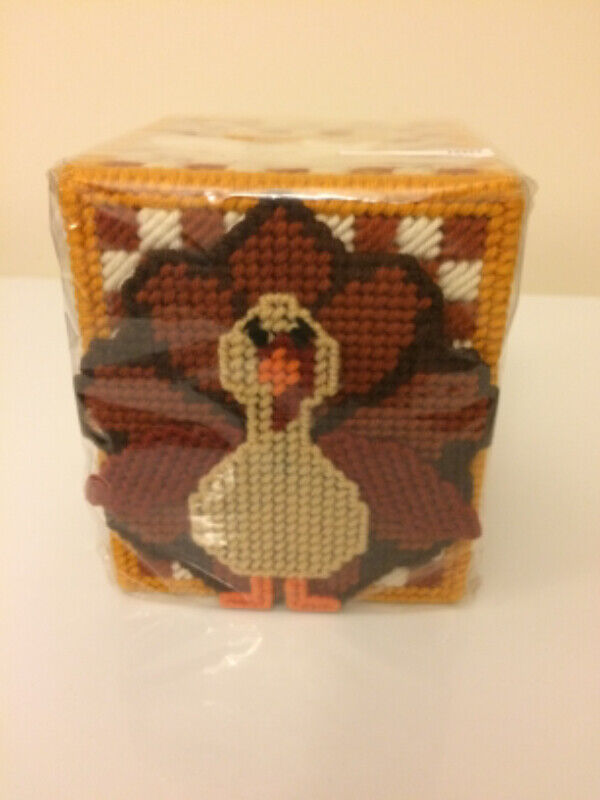 Thanksgiving Turkey Tissue Box Cover - New, Handmade