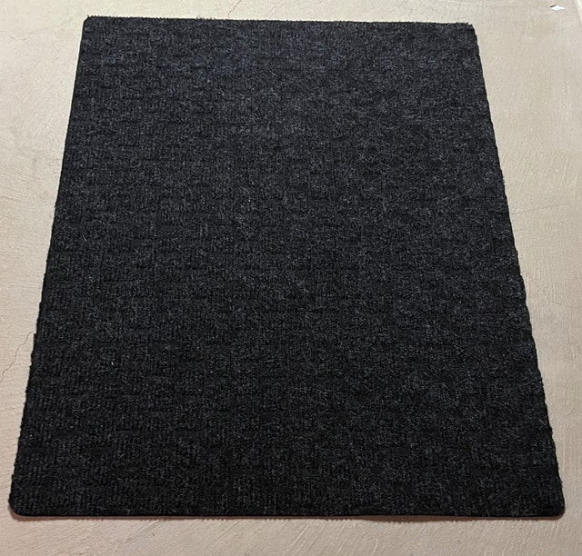 Door Mat Entranceway Rug Black/Charcoal Grey 3x4 Feet