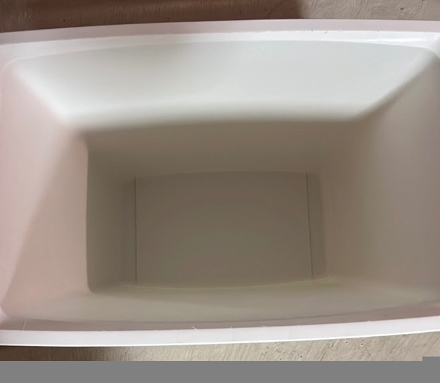 White Garbage Can Wastebasket for Kitchen, Bathroom, Laundry - photo 3