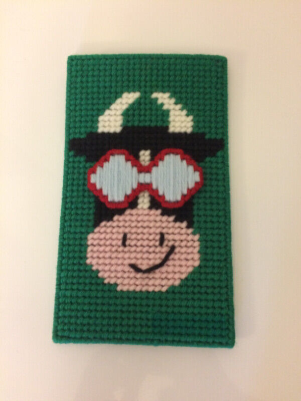 Glasses Case With Fun Cow Design - New, Handmade