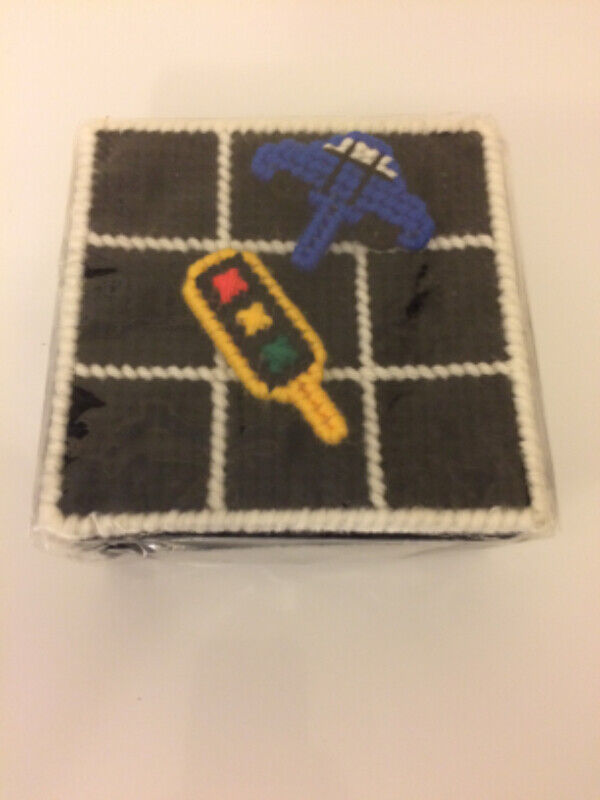 Car Tic-Tac-Toe Game and Storage Box - Handmade