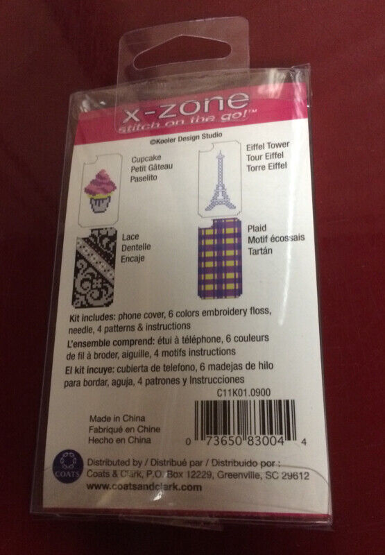 Iphone 4/4S Case Cross Stitch Kit - New - photo 2