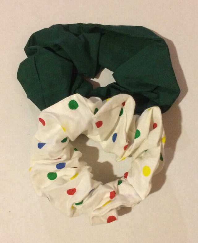 Scrunchies Hair Elastics Primary Colors For Sale - New