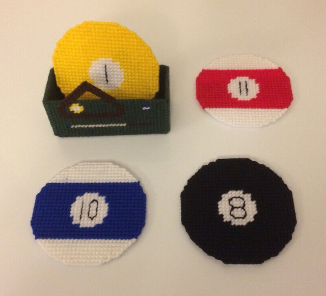 Pool Ball Drink Coasters - New