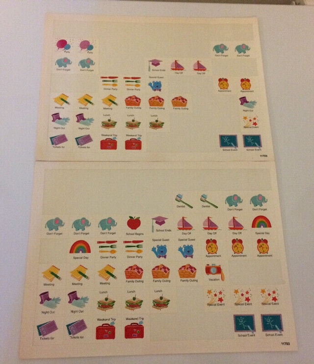 Calendar Stickers For Sale